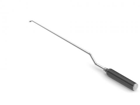 Curette bayoneted 30° down