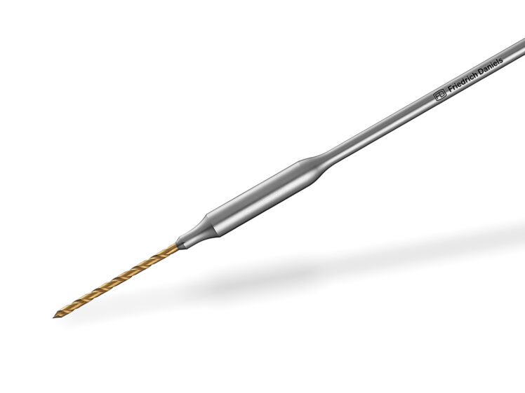 01 Kortikalbohrer Navigierte Instrumentenspitze Nahaufnahme